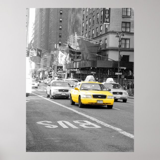 New York Taxi Poster (Front)