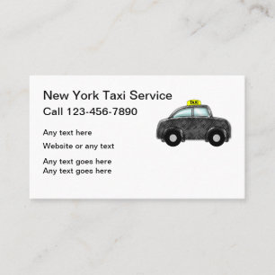New York Taxi Service Business Card