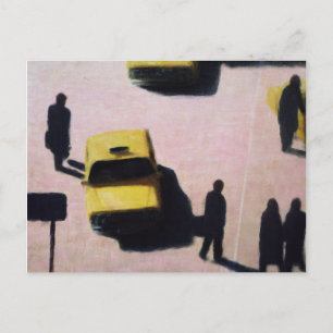 New York Taxis 1990 Postcard