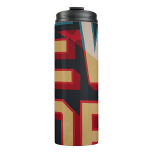 New York text Thermal Tumbler