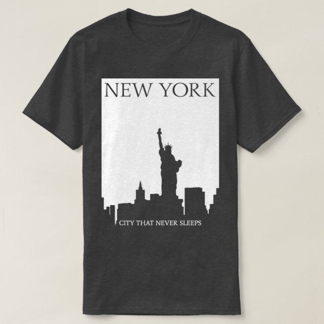 New York The City That Never Sleeps T-Shirt (Design Front)