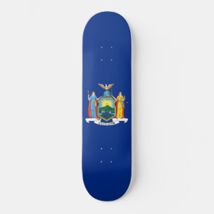 New York The Empire State Flag Coat of Arms Skateb Skateboard