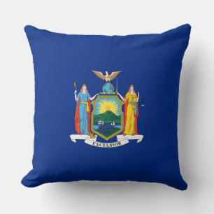New York: The Empire State, Home Big Apple Flag Cushion