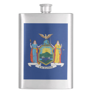 New York: The Empire State, Home Big Apple Flag Hip Flask