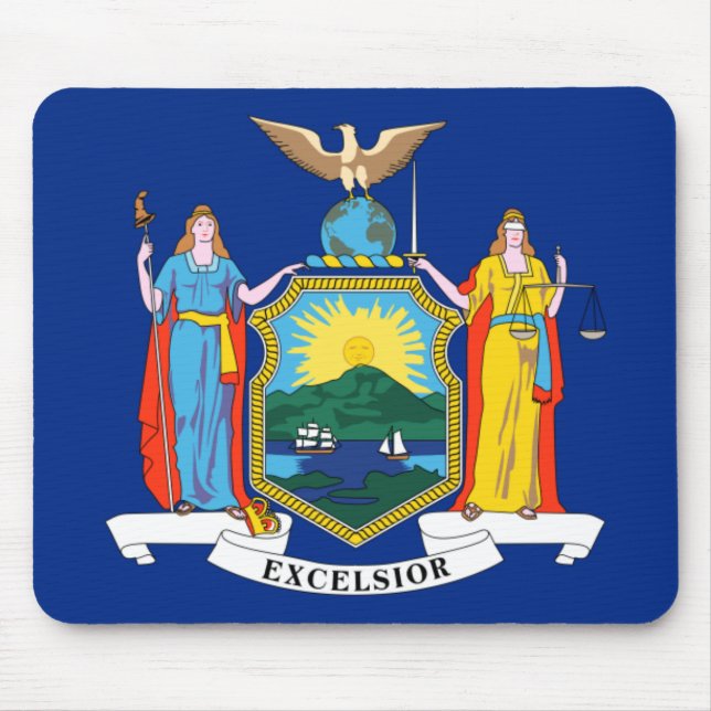 New York: The Empire State, Home Big Apple Flag Mouse Pad (Front)