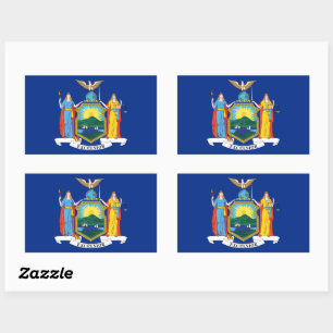 New York: The Empire State, Home Big Apple Flag Rectangular Sticker