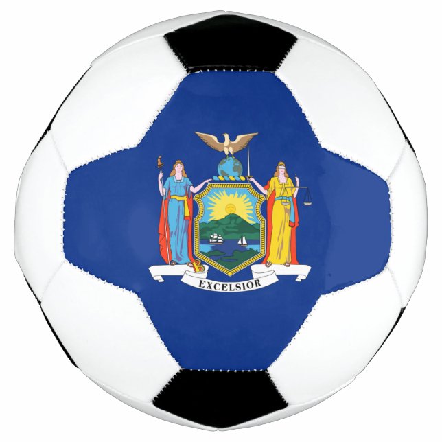 New York: The Empire State, Home Big Apple Flag Soccer Ball (Front)