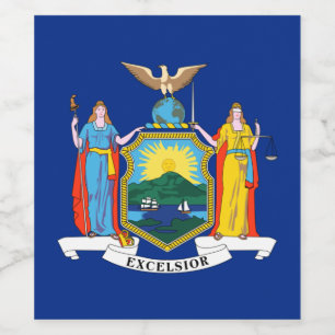 New York: The Empire State, Home Big Apple Flag Wine Label