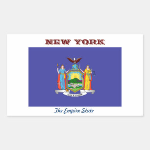 New York, The Empire State, Rectangular Sticker