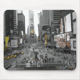 New York Times Square Vintage Black and Yellow Mouse Pad