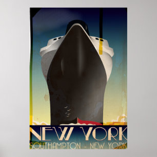 New York To Southampton Poster