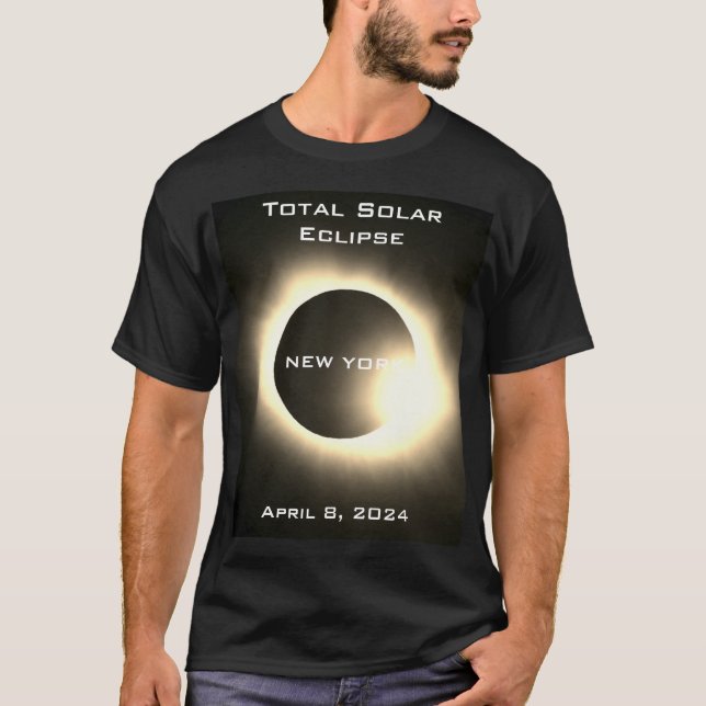 NEW YORK Total solar eclipse April 8, 2024 T-Shirt (Front)