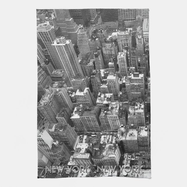 New York Towel Personalised NYC Souvenir Tea Towel (Vertical)
