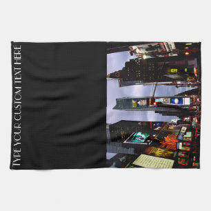 New York Towel Personalised Times Square Tea Towel