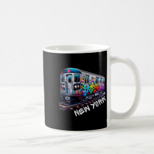 New York Train Graffiti Style, Nyc Subway Car Retr Coffee Mug