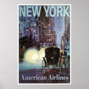 New York Travel Poster American Print NY City Art