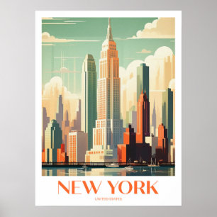 New York Travel Print Wall Art 
