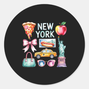 New York Trip - Girls Trip  Classic Round Sticker