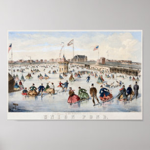 New York Union Pond Poster