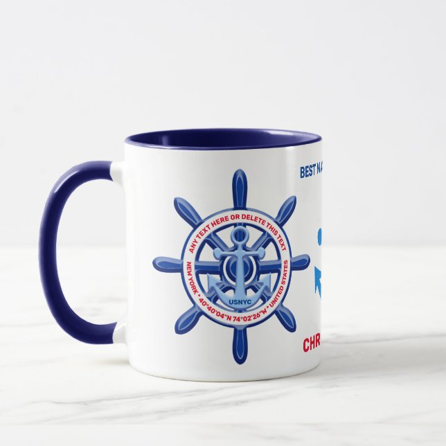 New York, United States, Customisable, Sea Travel Mug (Left)