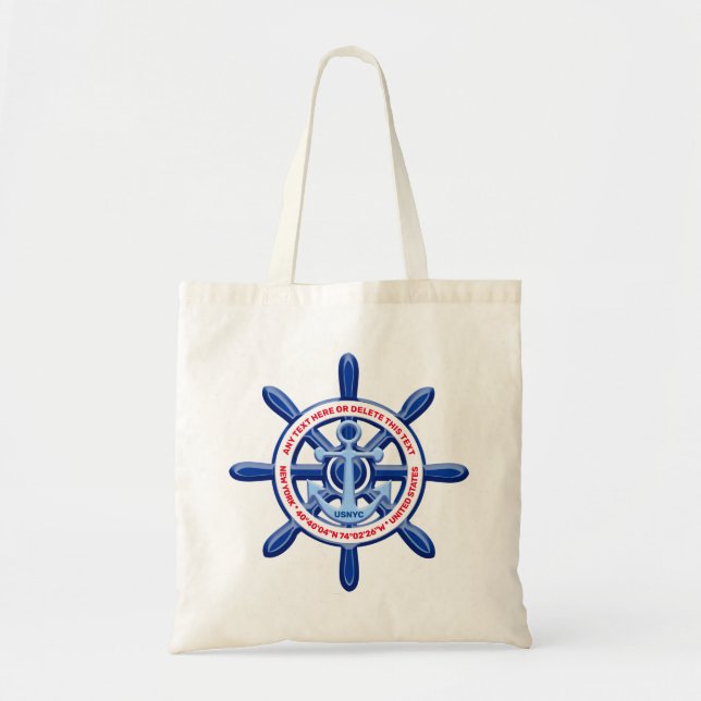 New York, United States, Customisable, Sea Travel Tote Bag (Front)