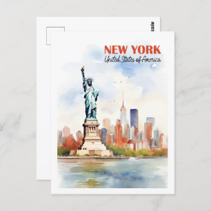 New York USA Famous Travel Place Postcard