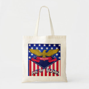 New York USA Flag Tote Bag
