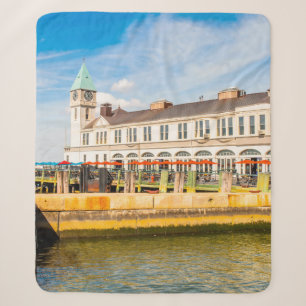 NEW YORK, USA - SEP 22, 2015: New York peer on t Sherpa Blanket