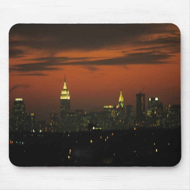 New York, USA. Skyline of uptown Manhattan 2 Mouse Pad (Front)