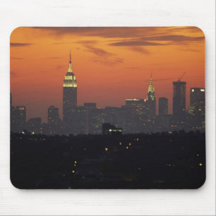 New York, USA. Skyline of uptown Manhattan Mouse Pad