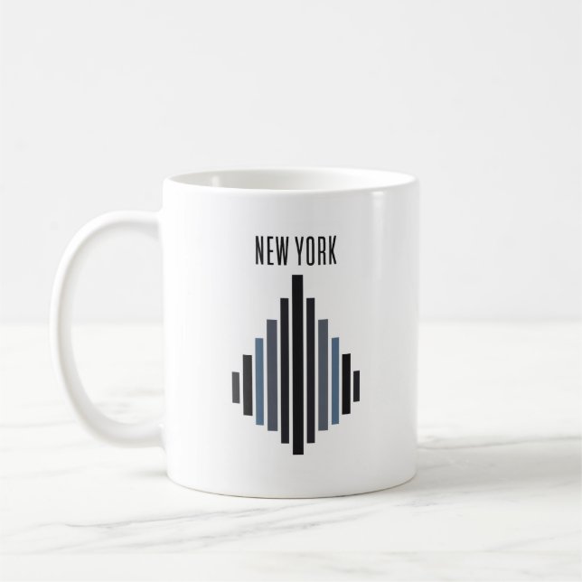 NEW YORK — Vertical Rhythm Coffee Mug (Left)
