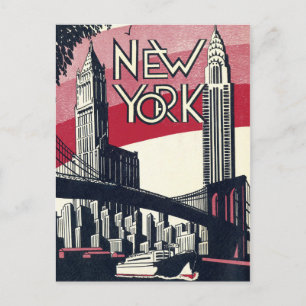 New York vintage Postcard
