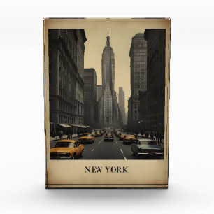 New York vintage poster Photo Block