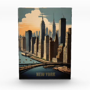 New York vintage poster Photo Block