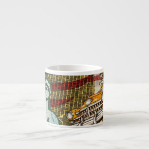 New York vintage travel poster. Espresso Cup