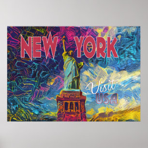 New York, Visit USA... Poster