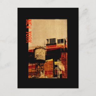 New York water tower postcard