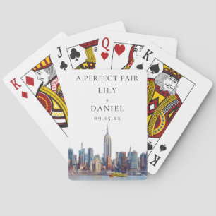 New York Wedding Perfect Pair Favour Playing Cards
