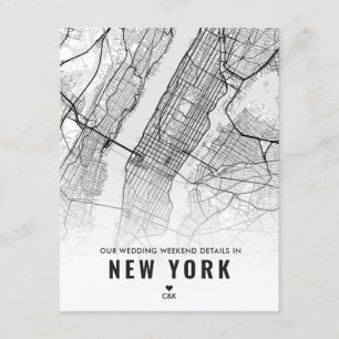 New York Wedding Weekend Details  Enclosure Card