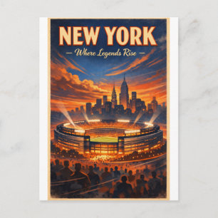 NEW YORK – Where Legends Rise Postcard