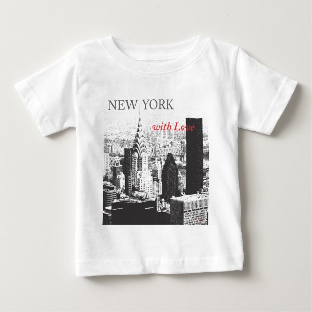 New York with Love Baby T-Shirt (Front)