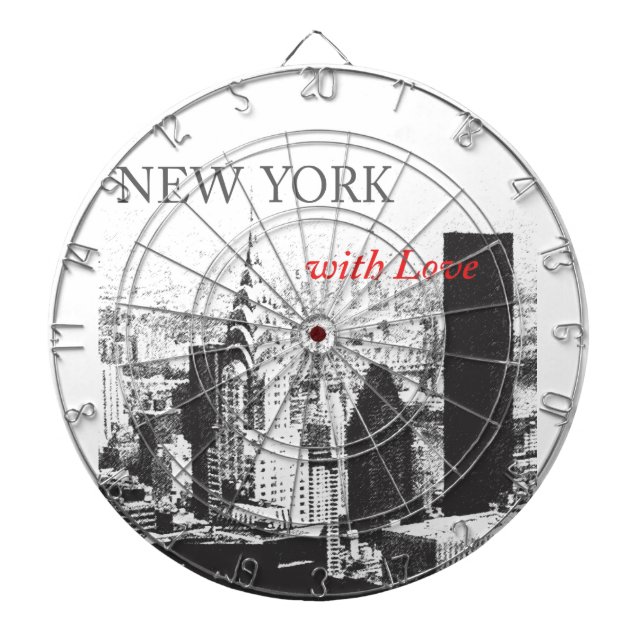New York with Love Dartboard (Front)