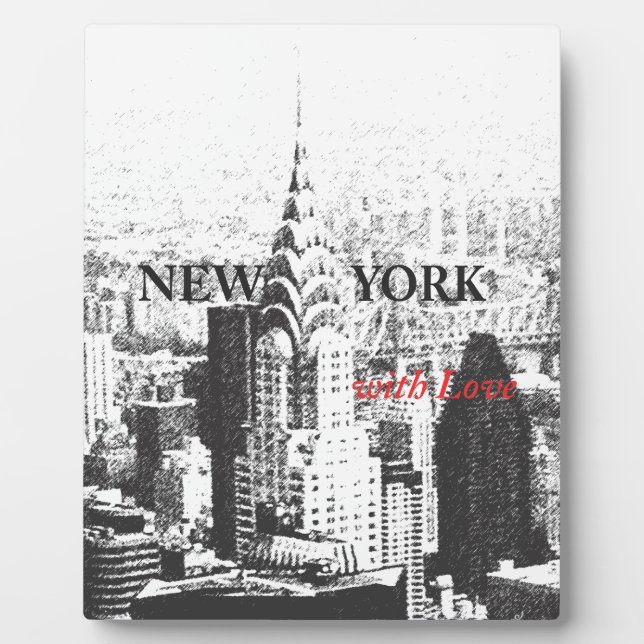 New York with Love Display Plaque (Front)