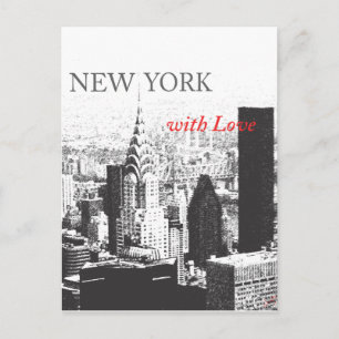 New York with Love Postcard