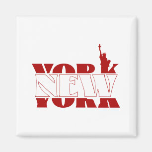 New york word design. magnet
