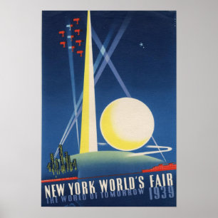 New York World's Fair 1939 Vintage Poster