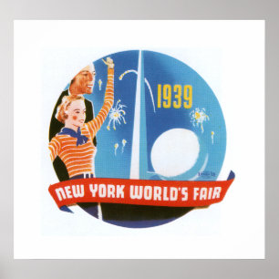 New York Worlds Fair (white) Poster
