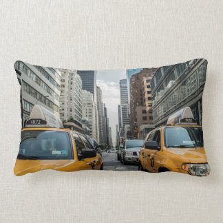 New York Yellow Taxi Cabs Lumbar Cushion