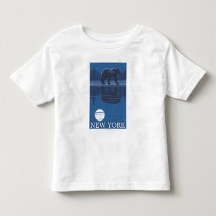New YorkBear in the Moonlight Toddler T-Shirt
