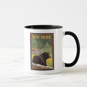 New YorkBlack Bear in Forest Mug